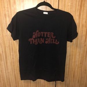 Hotter Than Hell Pacsun/Brandy Melville T-shirt
